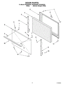 05 - Door, Optional parts for Whirlpool Range RF3020XKW0 from AppliancePartsPros.com
