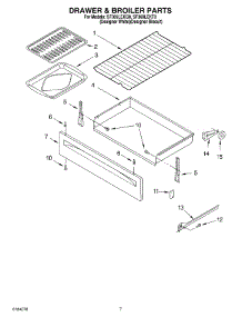 05 - Drawer & Broiler parts for Whirlpool Range SF369LEKT0 from AppliancePartsPros.com