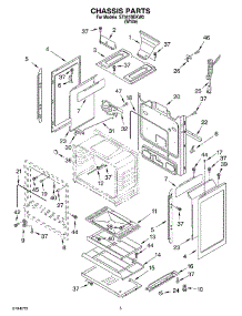 04 - Chassis parts for Whirlpool Range SF341BEKW0 from AppliancePartsPros.com