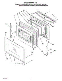 04 - Door parts for Whirlpool Range RF196LXKT0 from AppliancePartsPros.com