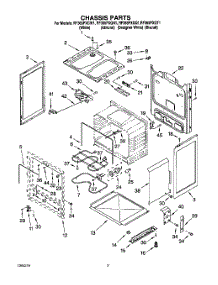 03 - Chassis parts for Whirlpool Range RF365PXGT1 from AppliancePartsPros.com