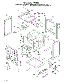 03 - Chassis parts for Whirlpool Range RF365PXKV0 from AppliancePartsPros.com