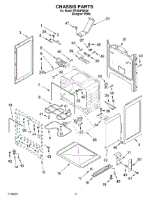 03 - Chassis Parts parts for Whirlpool Range RF361PXKQ0 from AppliancePartsPros.com