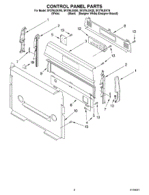 02 - Control Panel parts for Whirlpool Range SF379LEKW0 from AppliancePartsPros.com