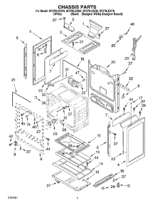04 - Chassis parts for Whirlpool Range SF379LEKW0 from AppliancePartsPros.com