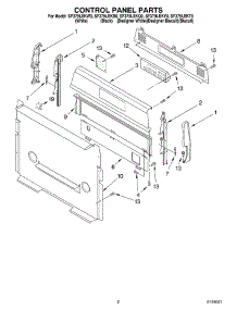 02 - Control Panel parts for Whirlpool Range SF379LEKV0 from AppliancePartsPros.com