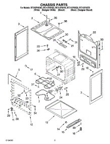 03 - Chassis Parts parts for Whirlpool Range RF315PXKQ0 from AppliancePartsPros.com
