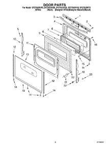 06 - Door, Optional parts for Whirlpool Range SF379LEKV0 from AppliancePartsPros.com