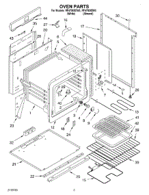 02 - Oven parts for Whirlpool Range RF4700XEN5 from AppliancePartsPros.com