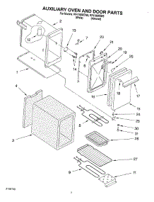 04 - Auxiliary Oven And Door parts for Whirlpool Range RF4700XEW5 from AppliancePartsPros.com