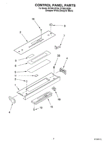 02 - Control Panel parts for Whirlpool Range GY395LXGB4 from AppliancePartsPros.com