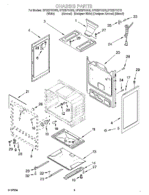 04 - Chassis parts for Whirlpool Range SF325PEGZ6 from AppliancePartsPros.com