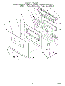 06 - Door, Optional parts for Whirlpool Range SF325PEGN6 from AppliancePartsPros.com