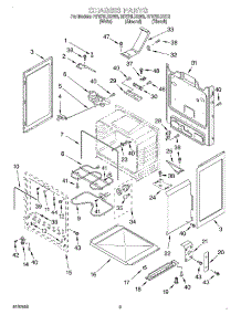 03 - Chassis parts for Whirlpool Range RF376LXGN3 from AppliancePartsPros.com