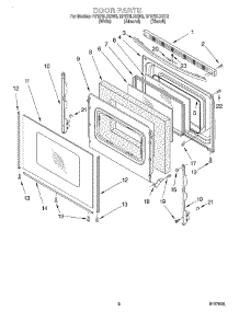 05 - Door, Optional parts for Whirlpool Range RF376LXGN3 from AppliancePartsPros.com