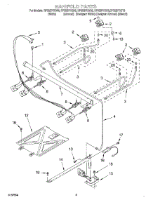 03 - Manifold parts for Whirlpool Range SF325PEGT6 from AppliancePartsPros.com