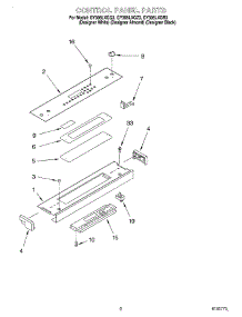 02 - Control Panel parts for Whirlpool Range GY395LXGZ3 from AppliancePartsPros.com