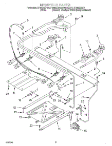 03 - Manifold parts for Whirlpool Range SF362BEGT7 from AppliancePartsPros.com