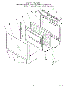 06 - Door, Optional parts for Whirlpool Range SF362BEGQ7 from AppliancePartsPros.com