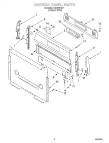 02 - Control Panel parts for Whirlpool Range SGS375HQ7 from AppliancePartsPros.com