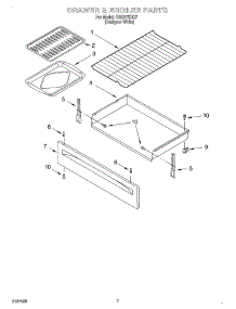 05 - Drawer And Broiler parts for Whirlpool Range SGS375HQ7 from AppliancePartsPros.com