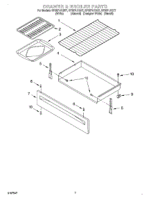 05 - Drawer And Broiler parts for Whirlpool Range SF387LEGT7 from AppliancePartsPros.com