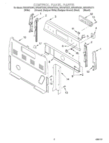 02 - Control Panel parts for Whirlpool Range RF378PXGT1 from AppliancePartsPros.com