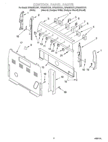02 - Control Panel parts for Whirlpool Range RF302BXGV1 from AppliancePartsPros.com