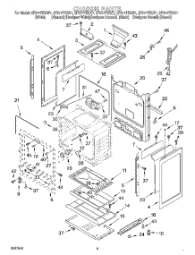 04 - Chassis parts for Whirlpool Range SF377PEGB7 from AppliancePartsPros.com