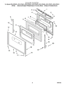 06 - Door, Optional parts for Whirlpool Range SF377PEGN7 from AppliancePartsPros.com