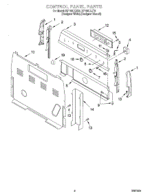 02 - Control Panel parts for Whirlpool Range RF196LXJT0 from AppliancePartsPros.com