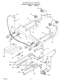 03 - Manifold parts for Whirlpool Range SF367LEHN7 from AppliancePartsPros.com