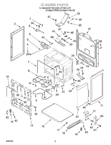 03 - Chassis parts for Whirlpool Range RF196LXJQ0 from AppliancePartsPros.com