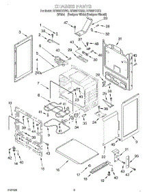 03 - Chassis parts for Whirlpool Range RF366PXGQ2 from AppliancePartsPros.com