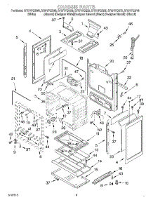 04 - Chassis parts for Whirlpool Range SF377PEGB6 from AppliancePartsPros.com