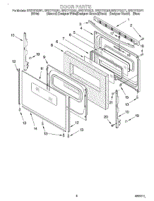 05 - Door, Optional parts for Whirlpool Range RF377PXGQ1 from AppliancePartsPros.com