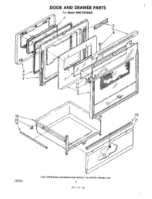 04 - Door And Drawer parts for Whirlpool Range RM975PXKW0 from AppliancePartsPros.com