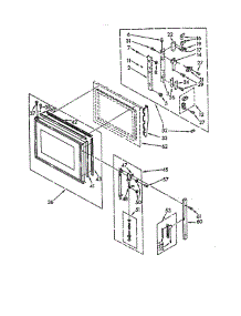 Microwave Door And Latch Components parts for Whirlpool Range RM975PXKG0 from AppliancePartsPros.com