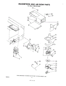 10 - Magnetron And Air Flow parts for Whirlpool Range RM975PXKW0 from AppliancePartsPros.com