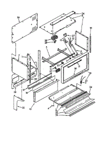 Upper Chassis And Components parts for Whirlpool Range RM975PXKN0 from AppliancePartsPros.com
