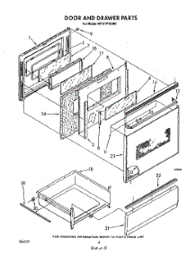 04 - Door And Drawer parts for Whirlpool Range RF377PXXN0 from AppliancePartsPros.com