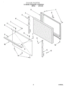 06 - Door, Optional parts for Whirlpool Range SF3020SGN1 from AppliancePartsPros.com