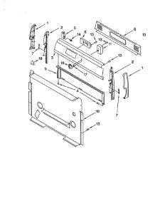 Control Panel parts for Whirlpool Range SP310BEGW5 from AppliancePartsPros.com