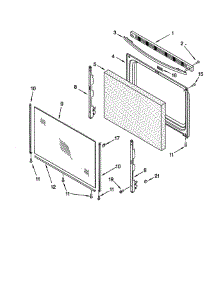 Door parts for Whirlpool Range SP310BEGW5 from AppliancePartsPros.com