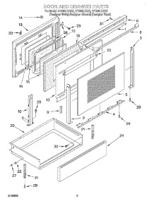 03 - Door And Drawer parts for Whirlpool Range GY395LXGB2 from AppliancePartsPros.com