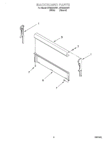 02 - Backguard parts for Whirlpool Range SF3000SGN1 from AppliancePartsPros.com
