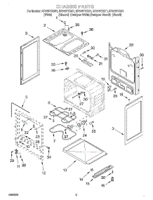 03 - Chassis parts for Whirlpool Range RF315PXGT1 from AppliancePartsPros.com