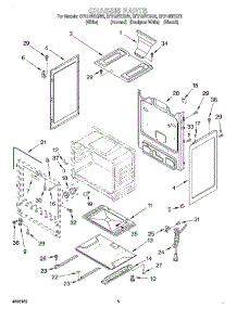 04 - Chassis parts for Whirlpool Range SF310BEGT5 from AppliancePartsPros.com