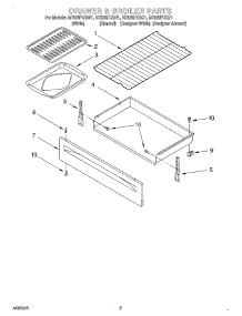 04 - Drawer And Broiler parts for Whirlpool Range RF325PXGZ1 from AppliancePartsPros.com