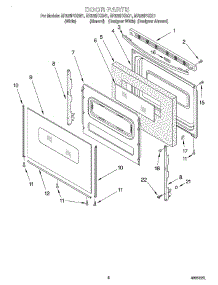 05 - Door, Optional parts for Whirlpool Range RF325PXGZ1 from AppliancePartsPros.com